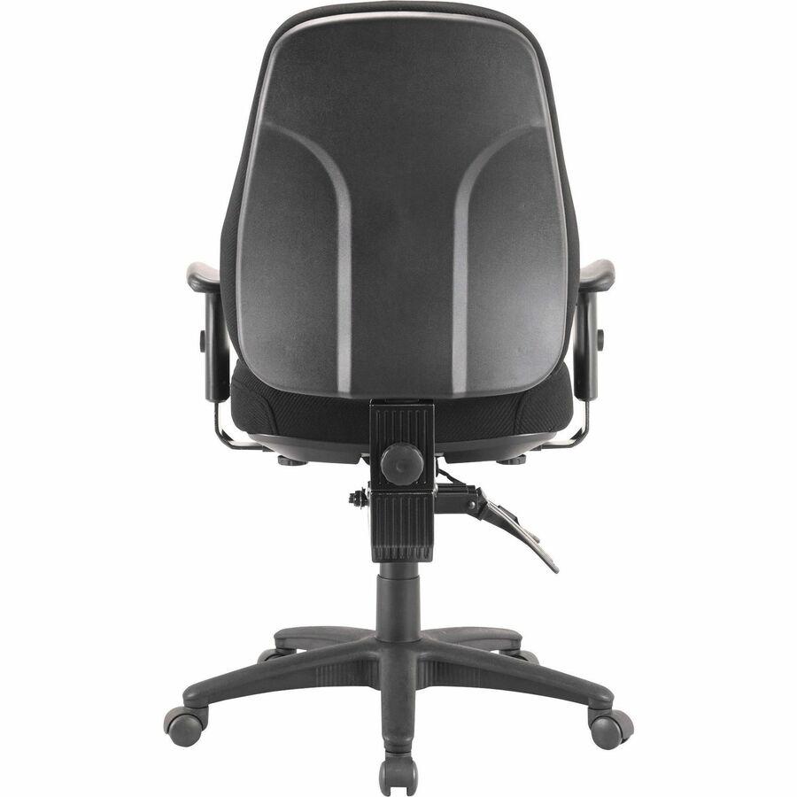 Lorell Bailey High-Back Multi-Task Chair - Black Acrylic Seat - Black Frame - 1 Each. Picture 5