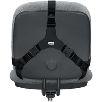 Fellowes Professional Series Back Support with Microban&reg; Protection - Strap Mount - Black - Fabric, Memory Foam. Picture 4