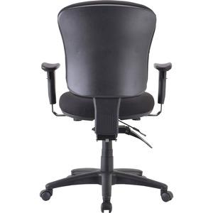 Lorell Accord Mid-Back Task Chair - Black Polyester Seat - Black Frame - 1 Each. Picture 10