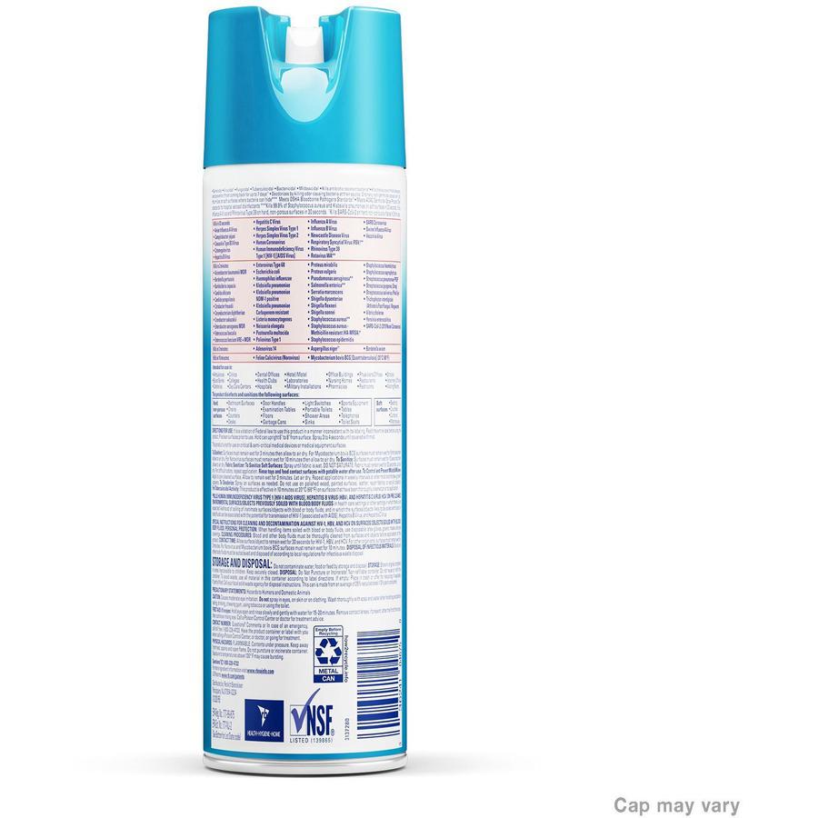 Professional Lysol Disinfectant Spray - For Multi Surface - 19 fl oz (0.6 quart) - Fresh Scent - 12 / Carton - Pleasant Scent, Disinfectant, CFC-free - Clear. Picture 3