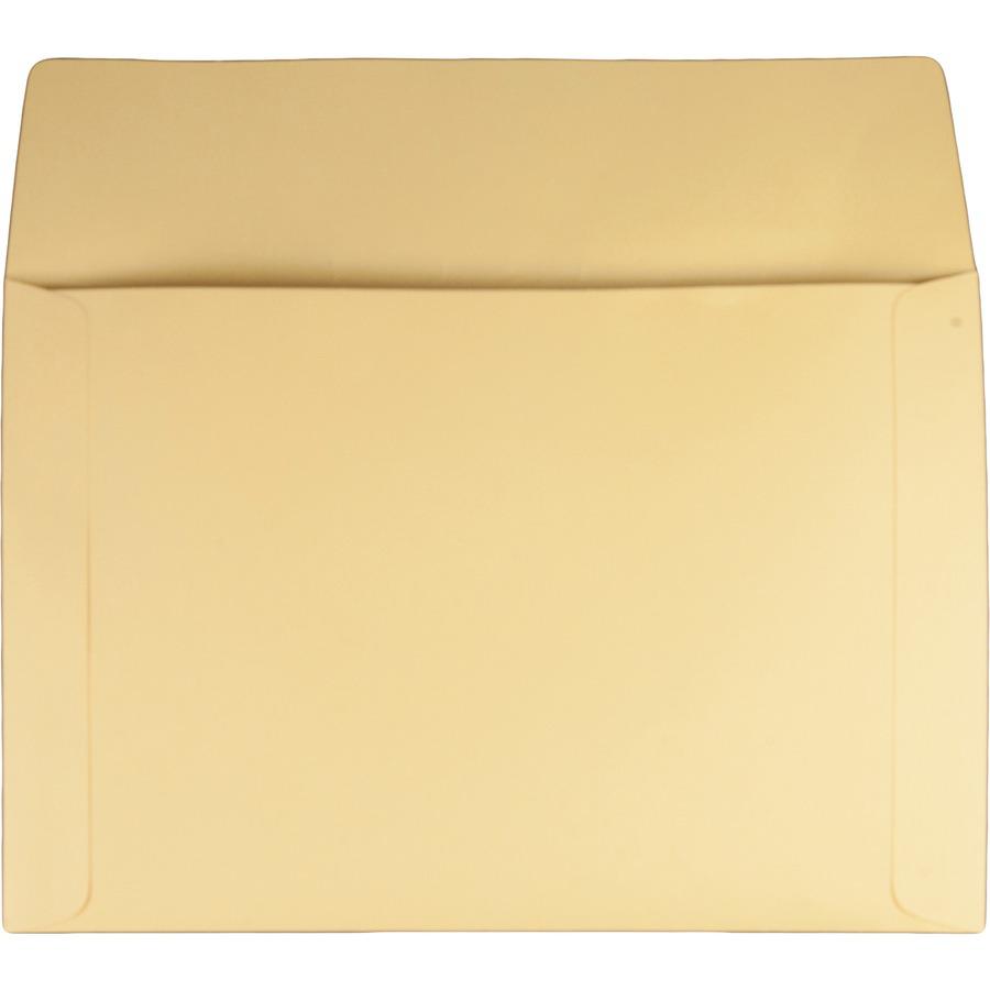 Quality Park Attorney's File Style Fold Flap Envelope - Document - 14 3/4" Width x 10" Length - 100 / Box - Buff. Picture 3