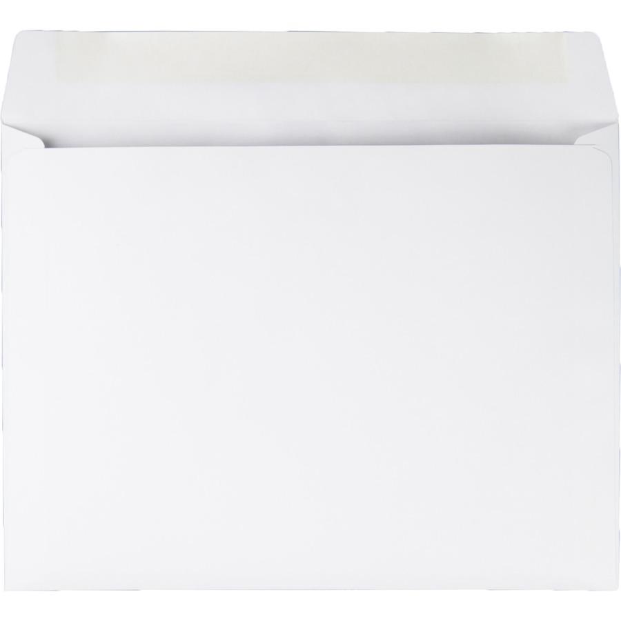 Quality Park 9 x 12 Booklet Envelopes with Deeply Gummed Flap and Open Side - Booklet - #9 1/2 - 9" Width x 12" Length - 28 lb - Gummed - Paper - 100 / Box - White. Picture 6