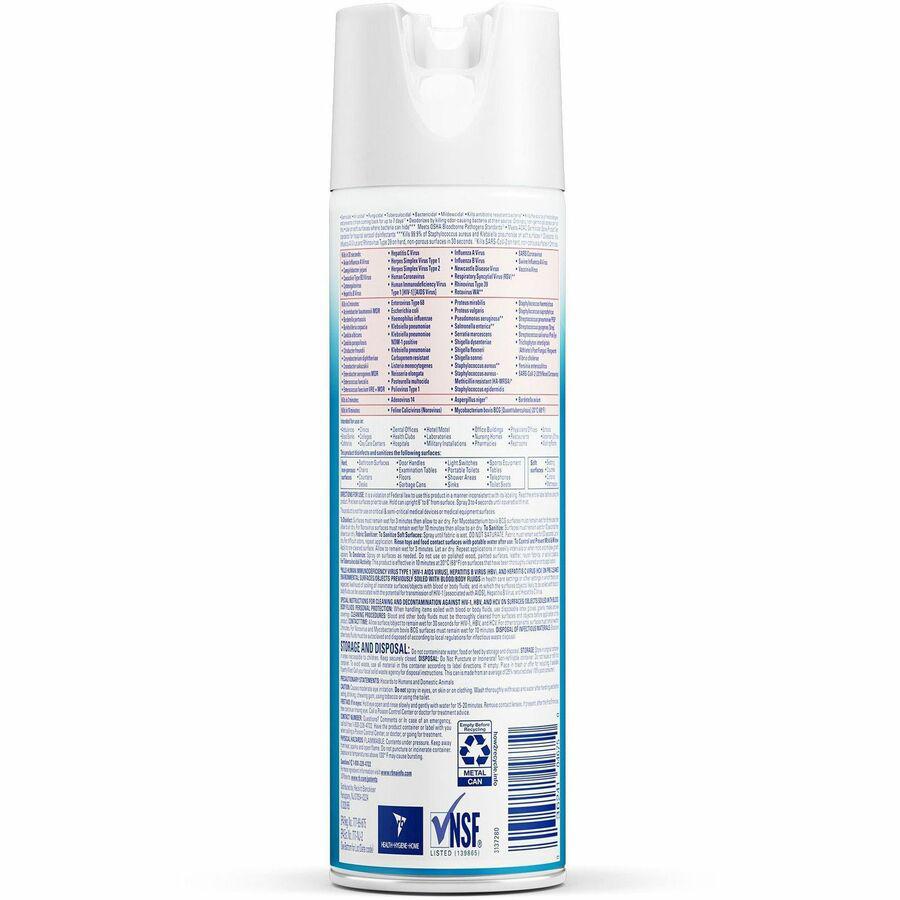 Professional Lysol Disinfectant Spray - 19 fl oz (0.6 quart) - Fresh Scent - 1 Each - Clear. Picture 3