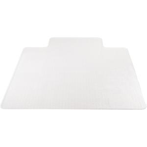 Lorell Standard Lip Chairmat - 48" Length x 36" Width x 0.133" Thickness - Lip Size 10" Length x 19" Width - Vinyl - Clear - 1Each. Picture 6