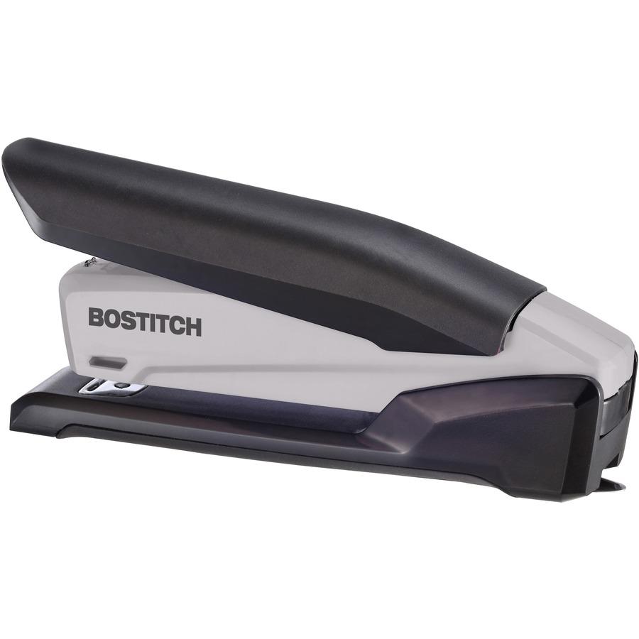 Bostitch EcoStapler Spring-Powered Antimicrobial Desktop Stapler - 20 of 30lb Paper Sheets Capacity - 210 Staple Capacity - Full Strip - 1/4" Staple Size - 1 Each - Gray, Black. Picture 8