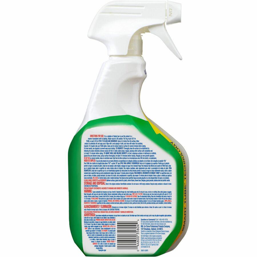 CloroxPro&trade; Tilex Disinfecting Soap Scum Remover - For Multipurpose - 32 fl oz (1 quart) - 9 / Carton - Disinfectant, Deodorize, Anti-bacterial. Picture 9