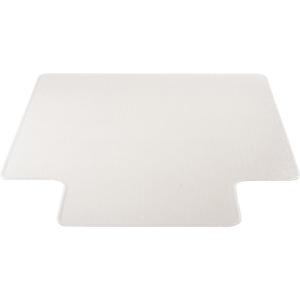 Lorell Plush-pile Wide-Lip Chairmat - Carpeted Floor - 53" Length x 45" Width x 0.173" Thickness - Lip Size 12" Length x 25" Width - Vinyl - Clear - 1Each. Picture 6