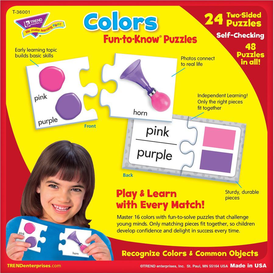Trend Colors Fun-to-know Puzzles - Theme/Subject: Learning, Fun - 5-14 Year48 Piece. Picture 5