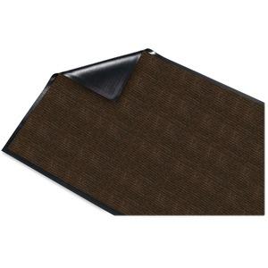 Genuine Joe Gold Dual-Rib Hard Surface Floor Mat - Hard Floor - 72" Length x 48" Width - Polypropylene, Vinyl - Chocolate - 1Each. Picture 7