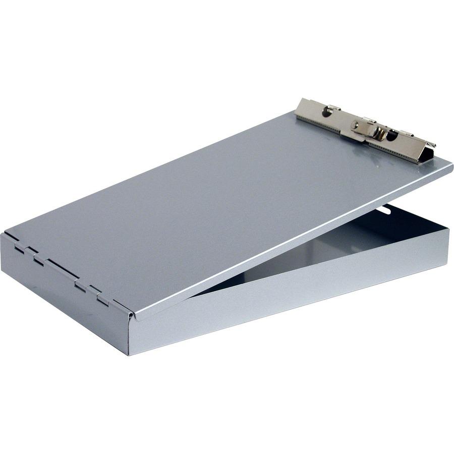 Saunders Recycled Aluminum Redi-Rite Clipboard - Top Opening - 6" x 9" - Aluminum - Silver - 1 Each. Picture 2