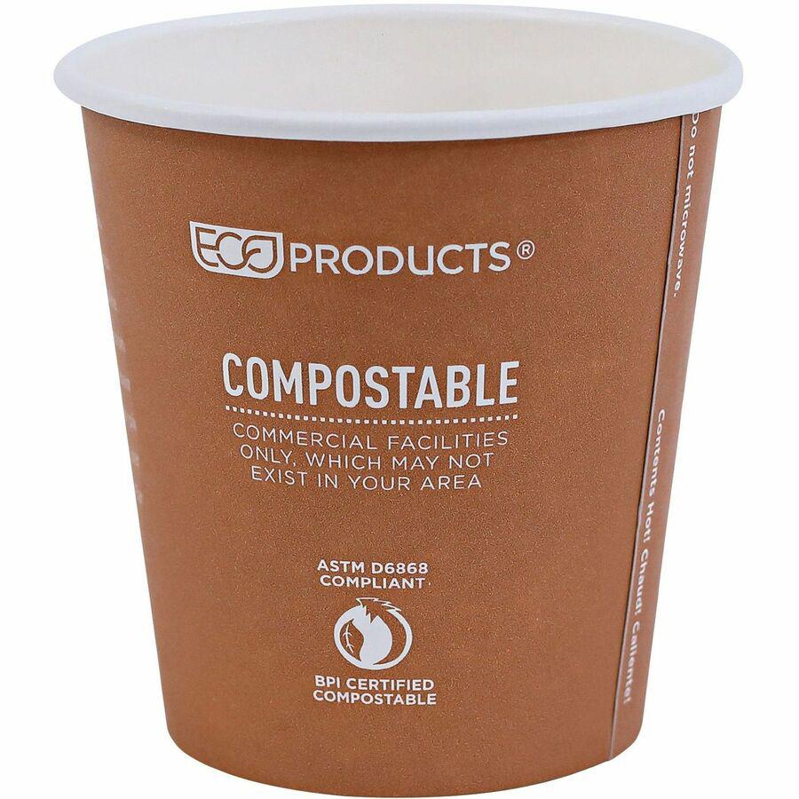 Eco-Products 10 oz World Art Hot Beverage Cups - 50 / Pack - 20 / Carton - Multi - Paper, Resin - Hot Drink. Picture 4