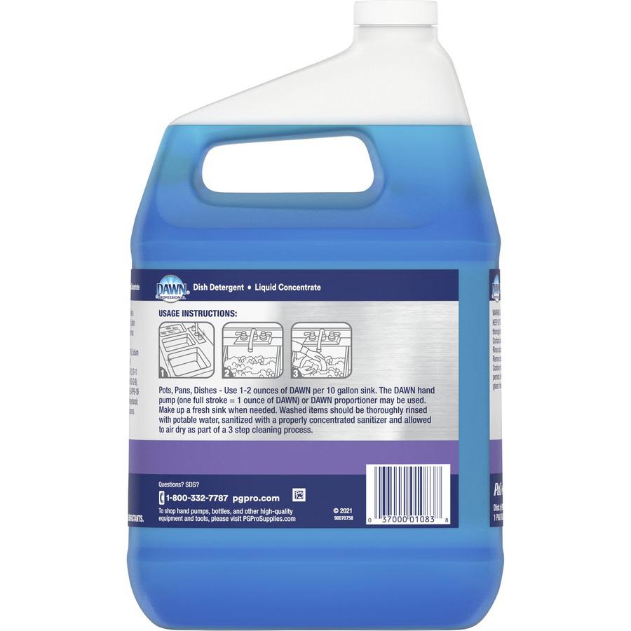 Dawn Manual Pot/Pan Detergent - Liquid - 128 fl oz (4 quart) - Original Scent - 1 Each - Blue. Picture 6