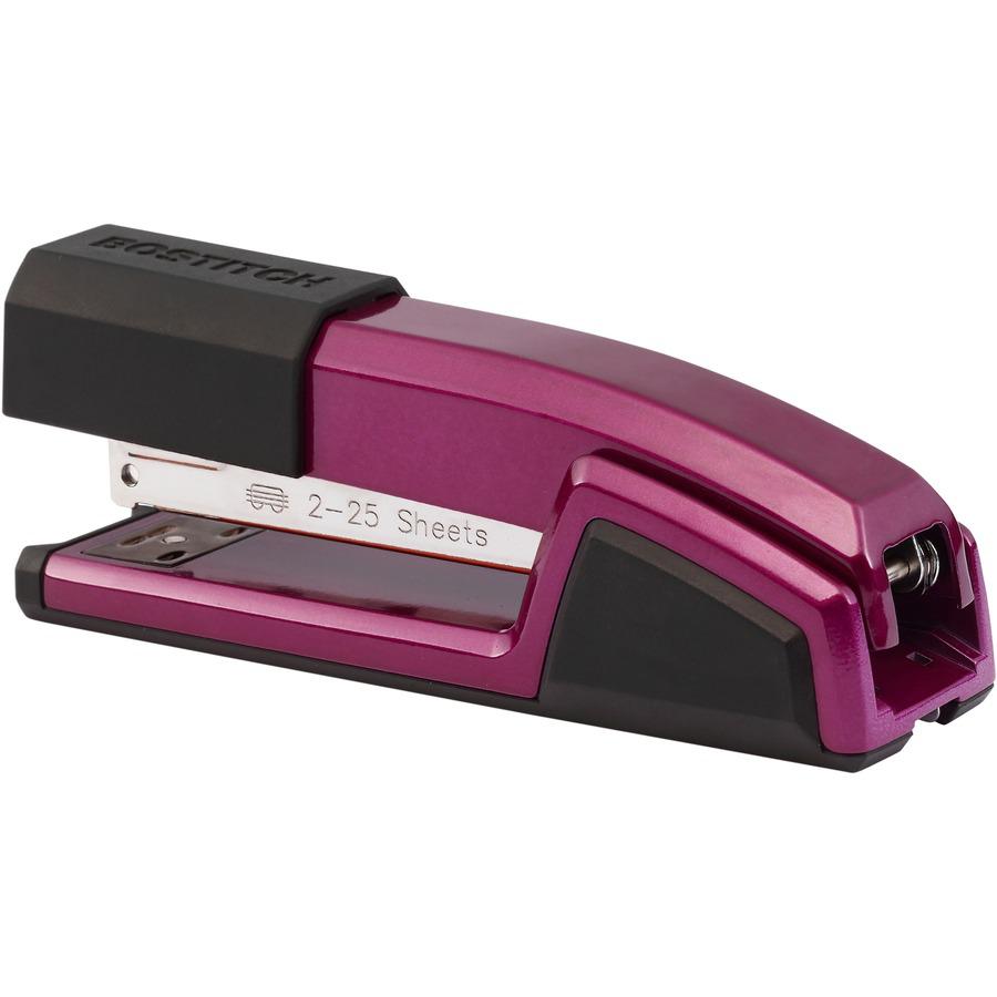Bostitch Epic Antimicrobial Office Stapler - 25 Sheets Capacity - 210 Staple Capacity - Full Strip - 1 Each - Magenta. Picture 6