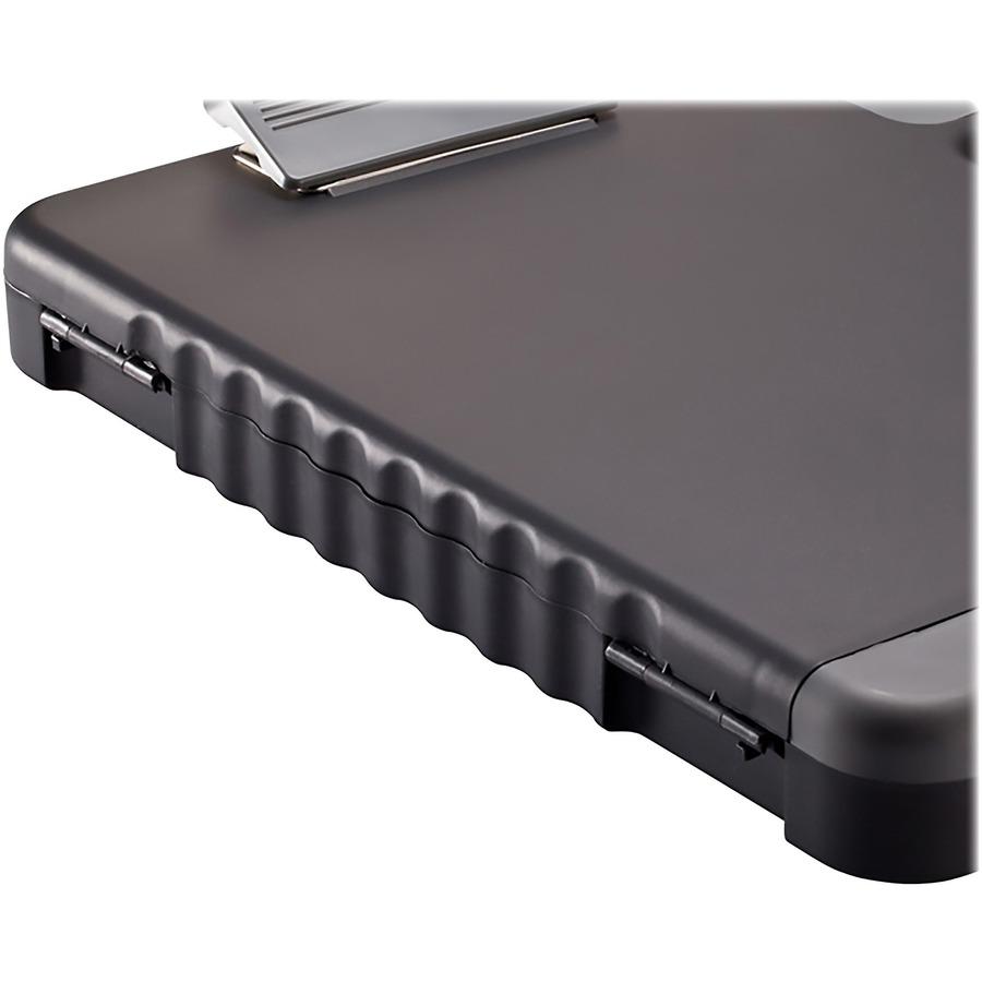 Officemate Portable Dry-erase Clipboard Box - Heavy Duty - 12" x 13 1/8" - Charcoal - 1 Each. Picture 3
