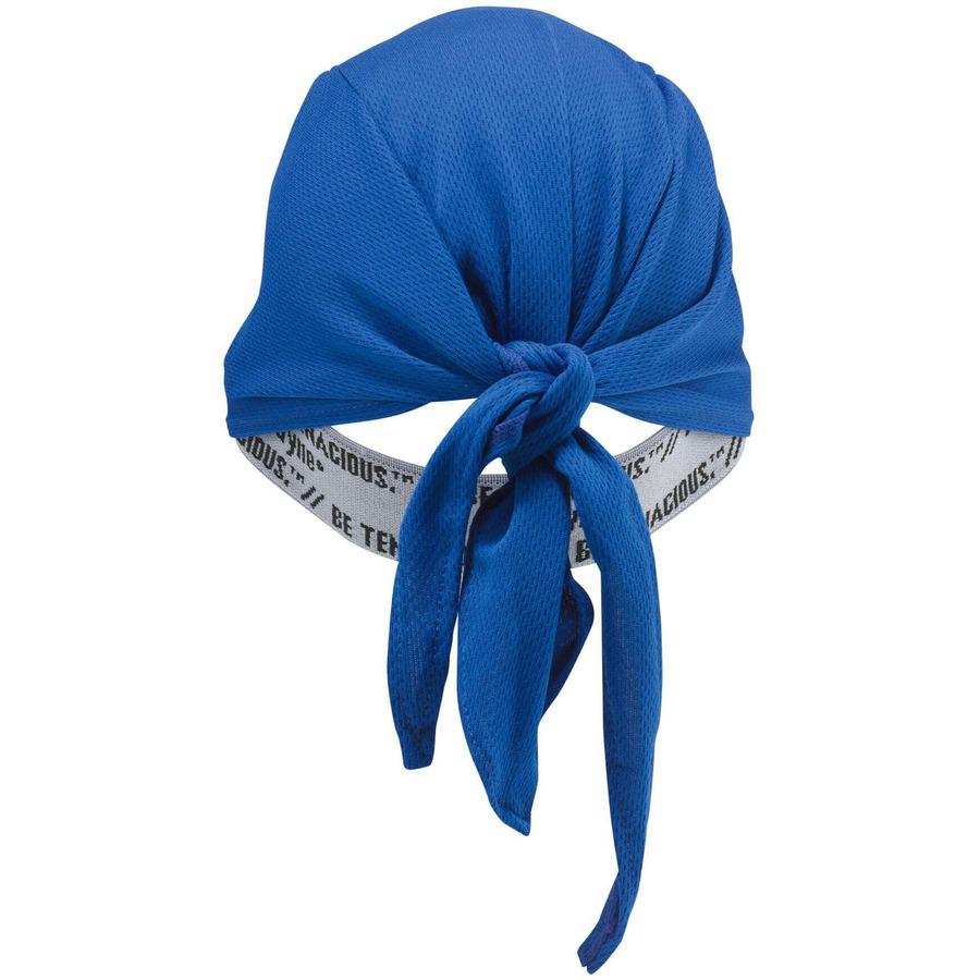 Chill-Its High-performance Dew Rag - Universal Size - Elastic - Blue. Picture 4