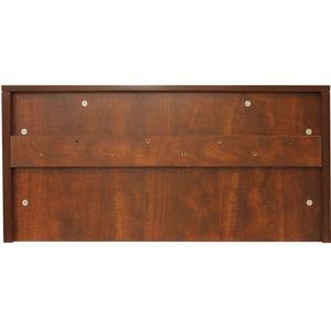 Lorell Essential Series Mahogany Wall Mount Hutch - 35.4" x 14.8" x 16.8"Hutch, 1" Side Panel, 0.6" Back Panel, 0.7" Panel, 1" Bottom Panel - Material: Polyvinyl Chloride (PVC) Edge - Finish: Mahogany. Picture 10