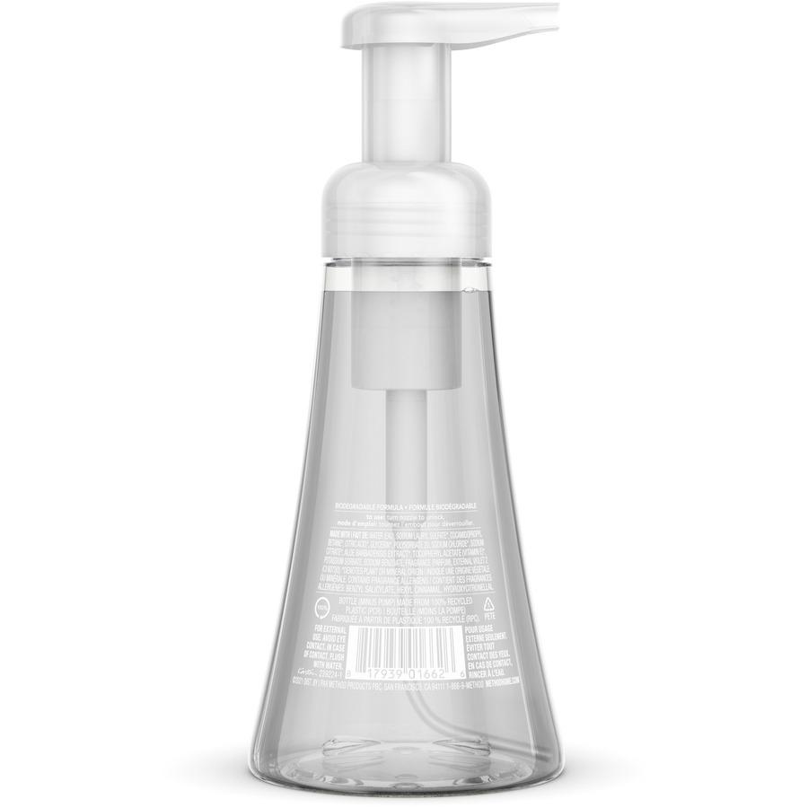 Method Foaming Hand Soap - Sweet Water ScentFor - 10 fl oz (295.7 mL) - Push Pump Dispenser - Hand - Clear - Paraben-free, Phosphate-free, Triclosan-free - 6 / Carton. Picture 3
