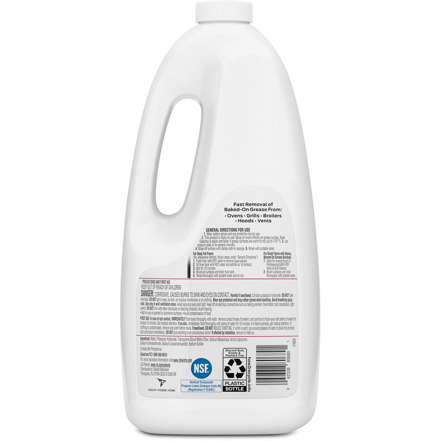 Easy-Off Oven/Grill Cleaner - 64 fl oz (2 quart)Bottle - 6 / Carton - Non-flammable - Clear. Picture 5
