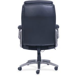 Lorell Revive Executive Chair - Black Bonded Leather Seat - Black Bonded Leather Back - 5-star Base - 1 Each. Picture 10