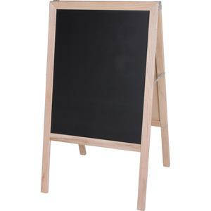 Flipside Dry-erase Board/Chalkboard Easel - Natural White/Black Surface - Hardwood Frame - Rectangle - 1 Each. Picture 4