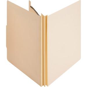 Business Source Letter Recycled Classification Folder - 8 1/2" x 11" - 2" Expansion - 2" Fastener Capacity - End Tab Location - 1 Divider(s) - 10% Recycled - 10 / Box. Picture 3