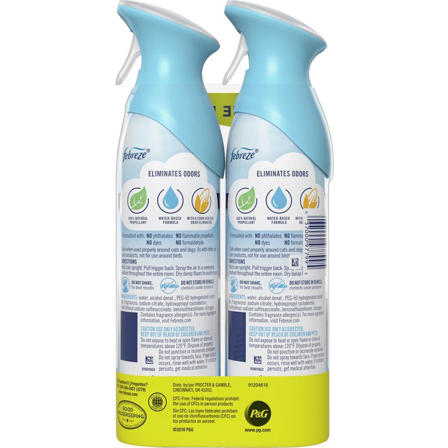 Febreze Linen/Sky Air Spray Pack - Liquid - 8.8 fl oz (0.3 quart) - Linen & Sky - 12 / Carton - Odor Neutralizer, VOC-free. Picture 3
