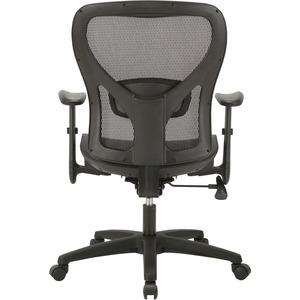 Lorell SOHO Mesh Mid-Back Task Chair - Mesh Seat - Mesh Back - 5-star Base - Black - 1 Each. Picture 12