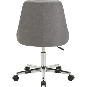 Lorell Task Chair - 22.5" x 24.4" x 31.5" - Material: Fabric, Chrome Base - Finish: Gray. Picture 6