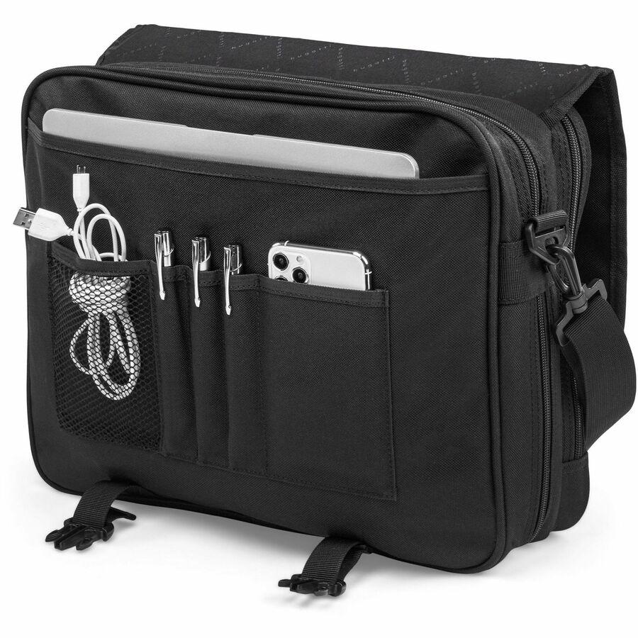 bugatti THE ASSOCIATE Carrying Case (Briefcase) for 15.6" Notebook - Black - Polyester Body - 12" Height x 15" Width x 5" Depth - 1 Each. Picture 6