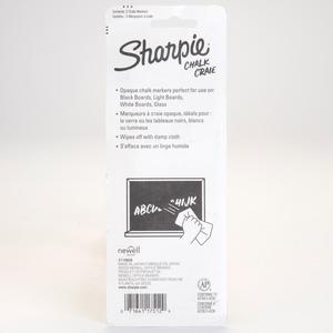 Sharpie Wet Erase Chalk Markers - Medium Marker Point - White - 2 / Pack. Picture 4