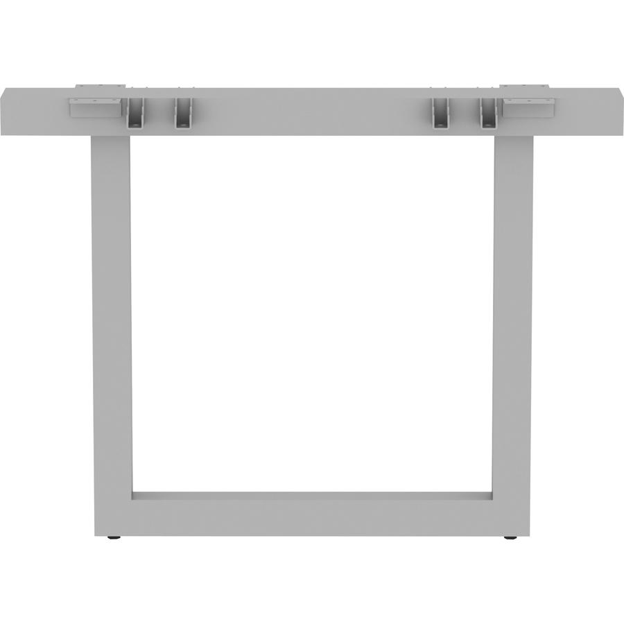 Lorell Relevance Series Middle Unite Leg - 38.6" x 6.3"28.5" - Finish: Silver, Powder Coated. Picture 6