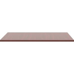 Lorell Revelance Conference Rectangular Tabletop - 71.6" x 47.3" x 1" x 1" - Material: Laminate, Polyvinyl Chloride (PVC) Edge, Particleboard Table Top - Finish: Mahogany. Picture 4