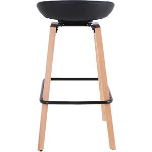 Lorell Modern Low-Back Stool - Black - 1 Each. Picture 6