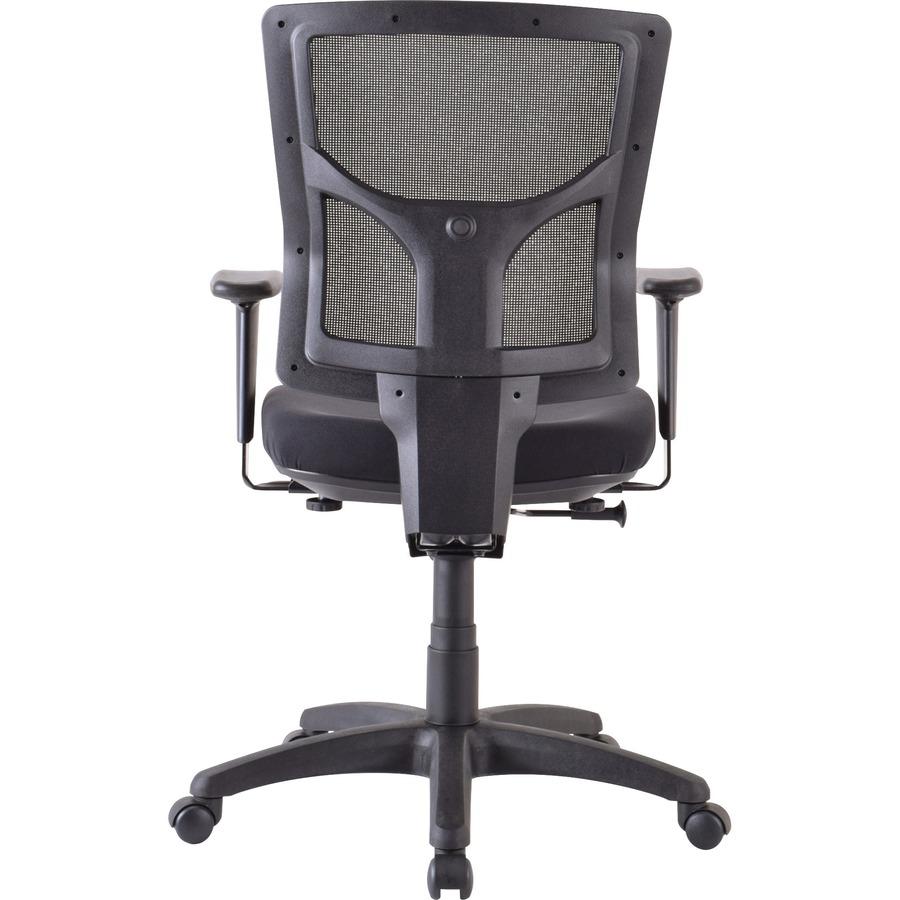 Lorell Conjure Executive Mid-back Swivel/Tilt Task Chair - Fabric Seat - Mid Back - Black - 1 Each. Picture 7