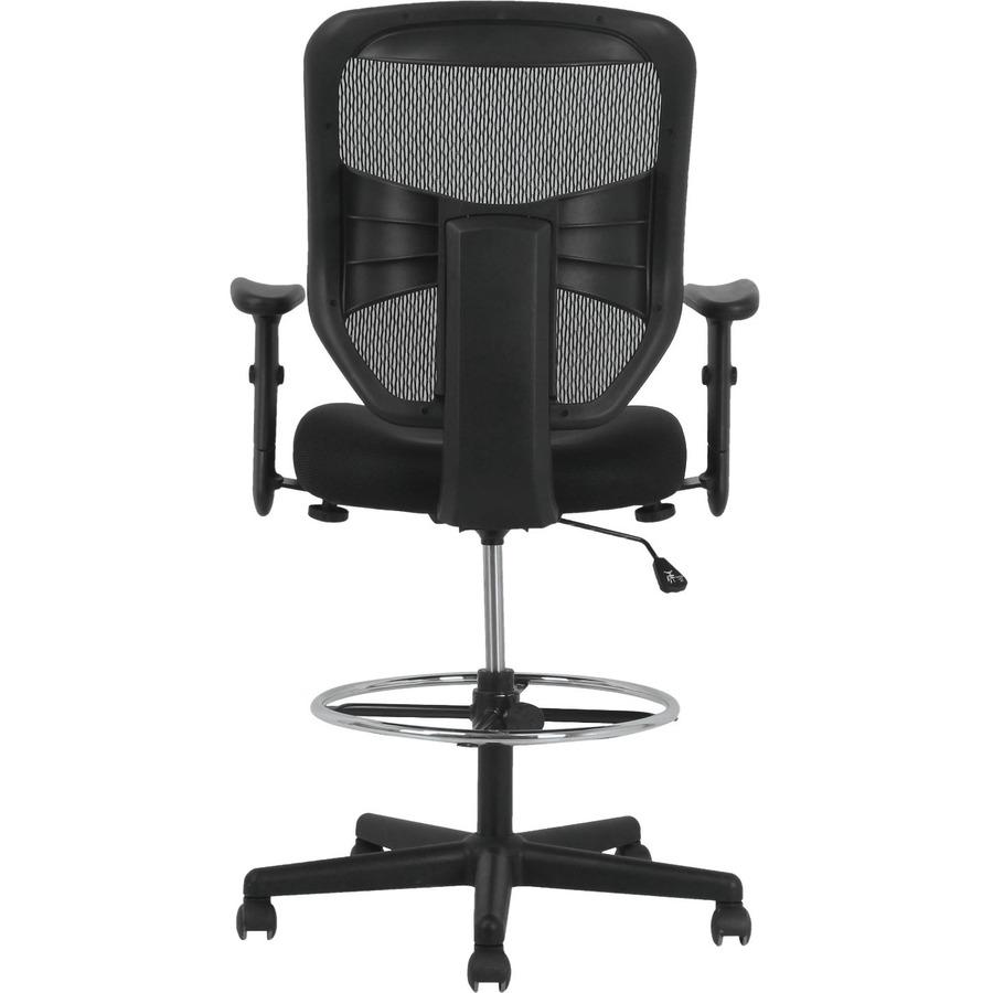 HON Prominent Task Chair - Black Fabric Seat - Black Mesh Back - Black Frame - High Back - Armrest - 1 Each. Picture 7