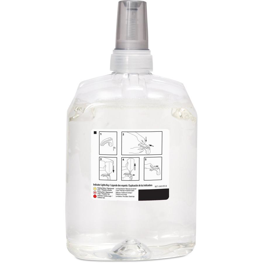 PURELL&reg; CXR Refill Fragrance Free Foam Soap - 67.6 fl oz (2 L) - Bacteria Remover - Hand - Non-clog, Preservative-free, Paraben-free, Fragrance-free, Dye-free, Phthalate-free - 1 Each. Picture 3