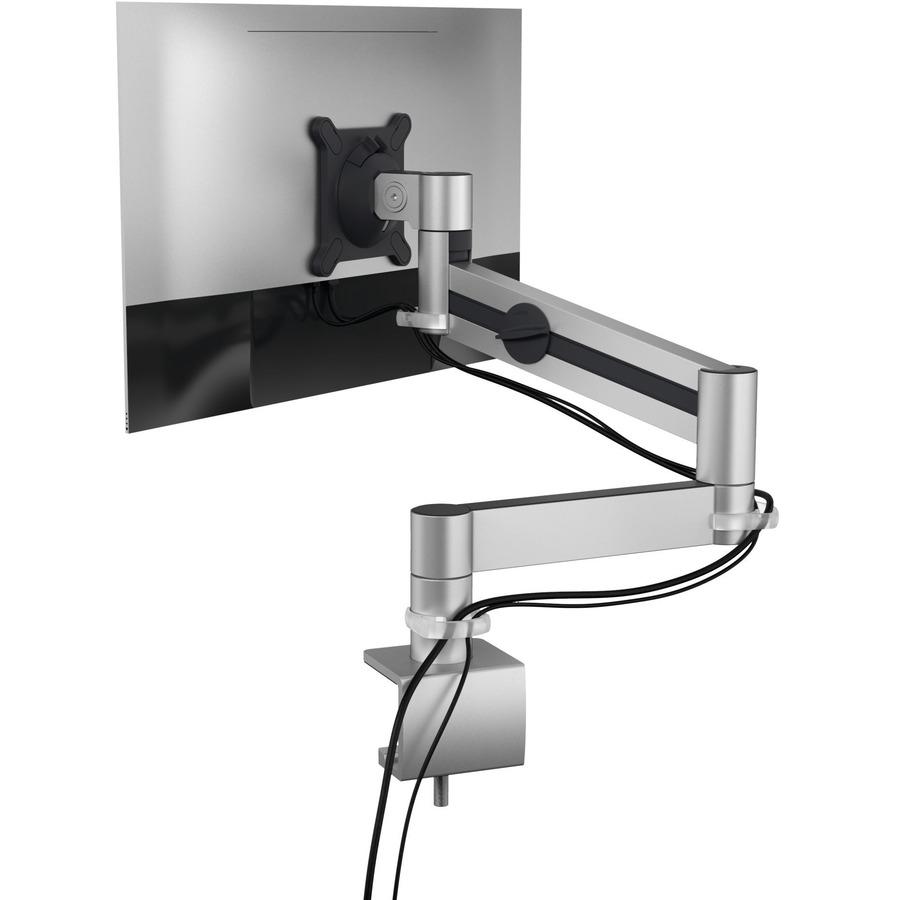 DURABLE Mounting Arm for Monitor - Silver - Height Adjustable - 1 Display(s) Supported - 38" Screen Support - 17.64 lb Load Capacity - 75 x 75, 100 x 100 - 1 Each. Picture 6
