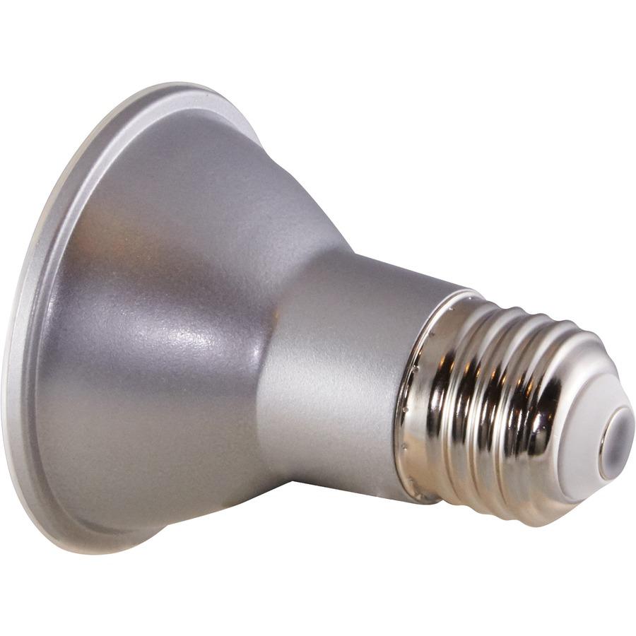 Satco 6.5W PAR 20 LED Bulb - 6.50 W - 50 W Incandescent Equivalent Wattage - 120 V AC - 520 lm - Parabolic Reflector - PAR20 Size - Clear - Warm White Light Color - E26 Base - 25000 Hour - 4940.3&deg;. Picture 11