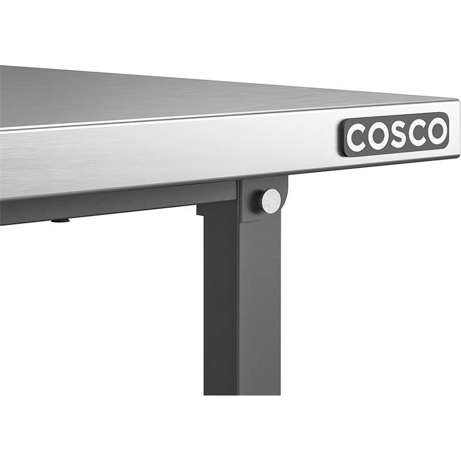 Cosco Commercial SmartFold Portable Workbench - Four Leg Base - 4 Legs - 700 lb Capacity x 52" Table Top Width x 25.50" Table Top Depth - 34.70" Height - Assembly Required - Gray - Stainless Steel - S. Picture 16