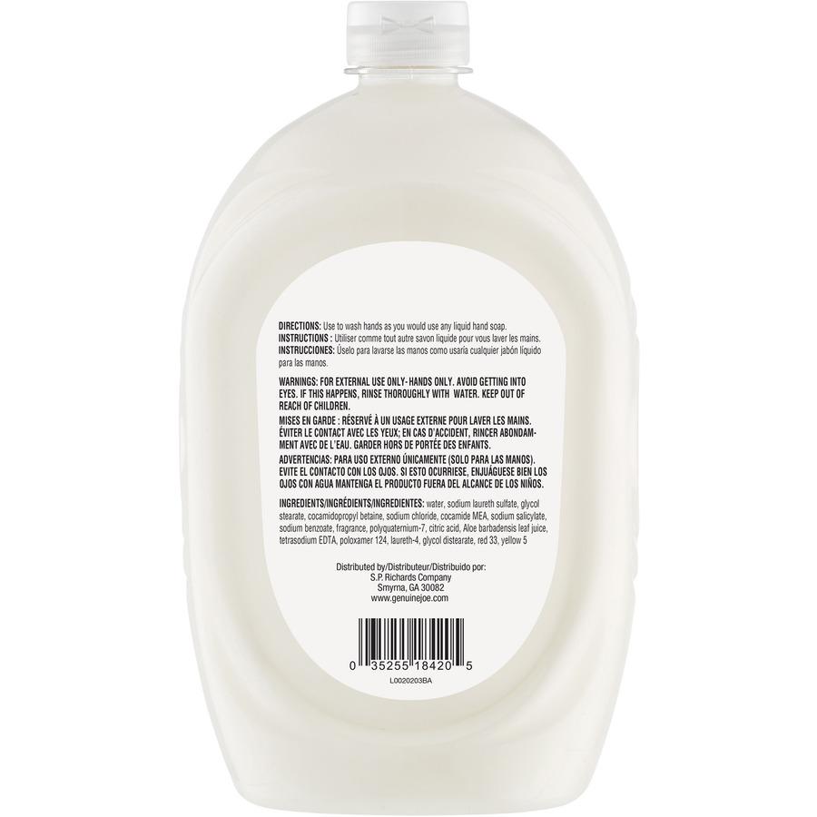 Genuine Joe Lotion Soap - 50 fl oz (1478.7 mL) - Bottle Dispenser - Hand, Skin - White - Anti-irritant - 4 / Carton. Picture 8