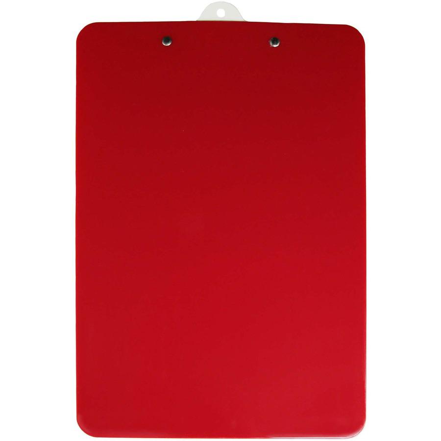 Saunders Antimicrobial Clipboard - 8 1/2" x 11" - Red, White - 1 Each. Picture 8