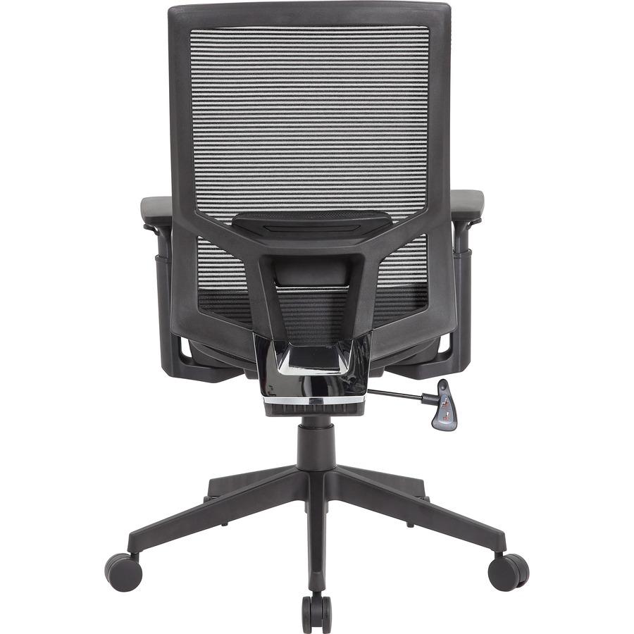 Boss Mesh Task Chair - Black Seat - Black Back - Black Frame - 5-star Base - Mesh - Armrest - 1 Each. Picture 8