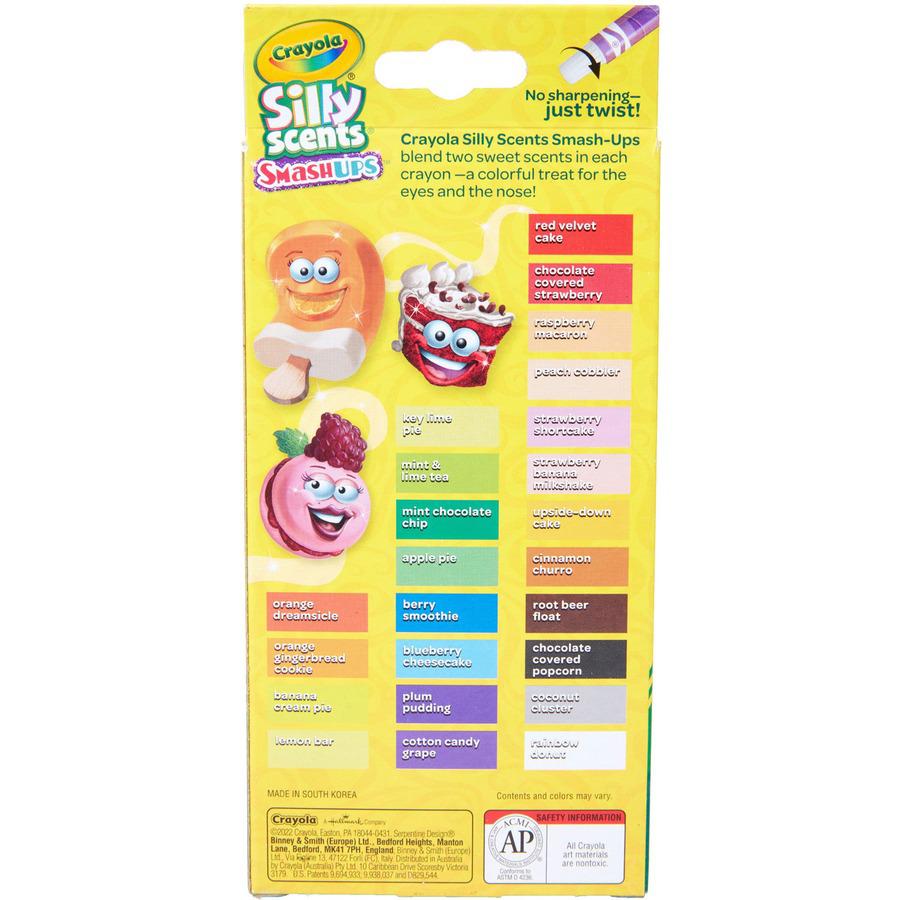 Crayola Silly Scents Mini Twistables Crayons - Orange, Gold - 24 / Pack. Picture 5