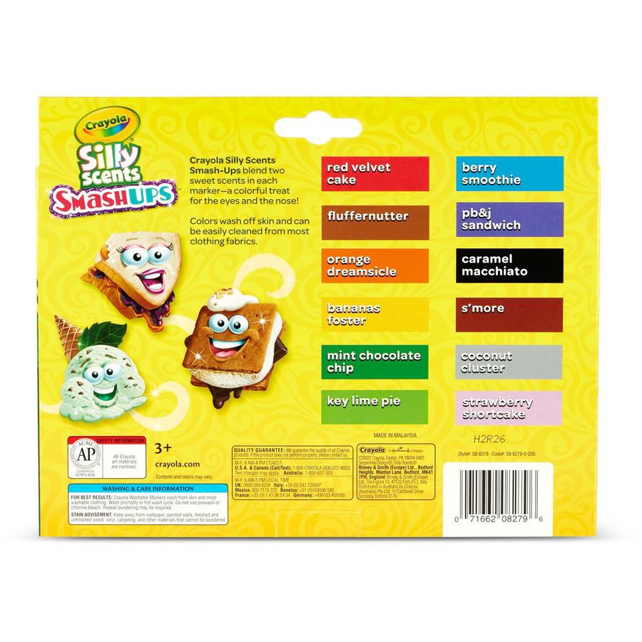 Crayola Silly Scents Slim Scented Washable Markers - Assorted - 1 Pack. Picture 7