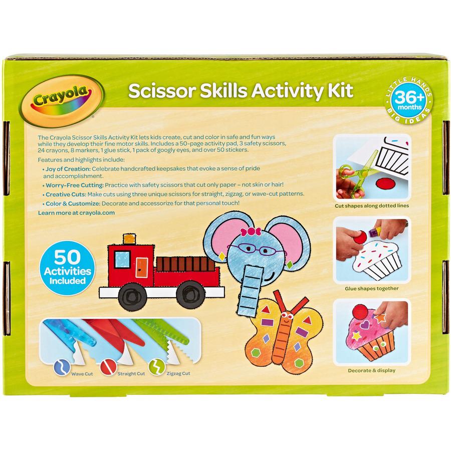 Crayola Young Kids Scissor Skills Activity Kit - Recommended For 3 Year - 1 Kit - Multi. Picture 4