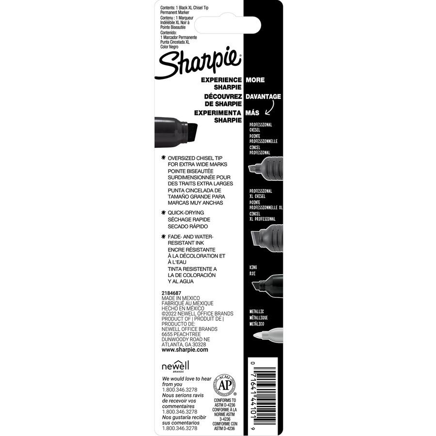 Sharpie Magnum Permanent Markers - Bold, Extra Wide Marker Point - Chisel Marker Point Style - Black - 2 / Bundle. Picture 4