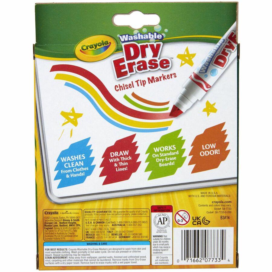 Crayola Washable Dura-Wedge Tip Dry-Erase Markers - 1 Pack. Picture 5
