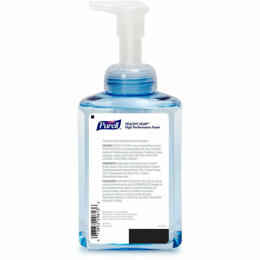 Gojo&reg; CRT HEALTHY SOAP High Performance Foam - 17.4 fl oz (514.6 mL) - Push Pump Dispenser - Bacteria Remover, Soil Remover, Kill Germs - Hand, Skin - Moisturizing - Clear - Refillable, Triclosan-. Picture 5