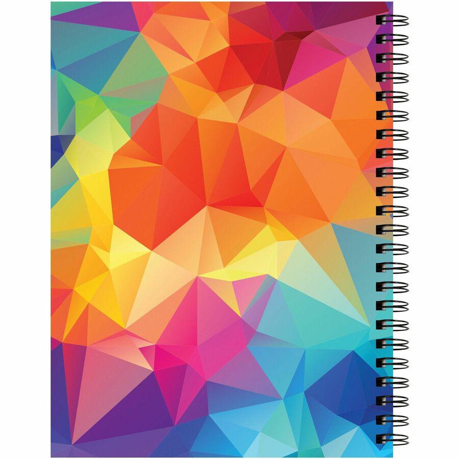 Pacon Fashion Sketch Book - 75 Pages - Spiral - 120 g/m&#178; Grammage - 9" x 6" - Neon Kaleidoscope Cover - Acid-free, Perforated, Durable. Picture 6