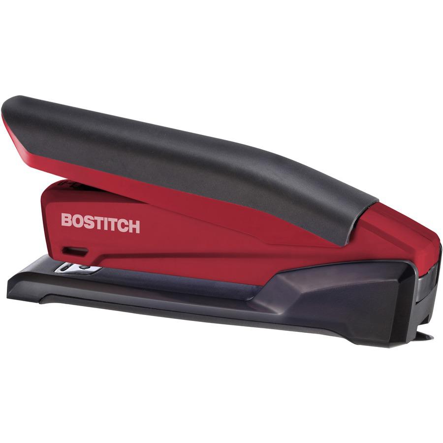 Bostitch InPower Spring-Powered Antimicrobial Desktop Stapler - 20 Sheets Capacity - 210 Staple Capacity - Full Strip - 1 Each - Red. Picture 8